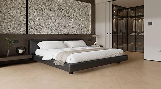 狂喜！被这木纹砖拯救了我的极简冷淡风卧室~